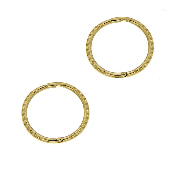 9ct gold small twist sleeper