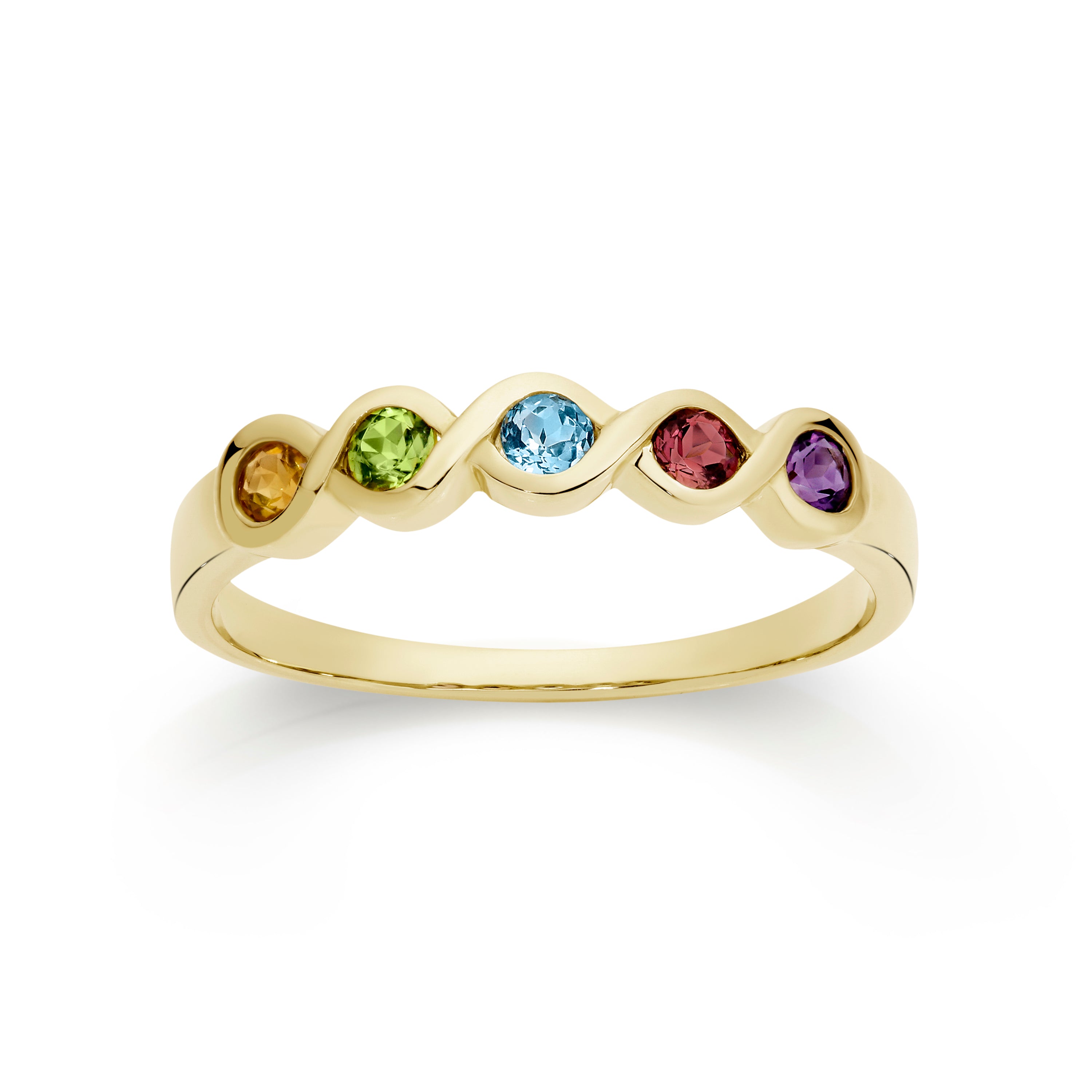 Yellow gold gemstone deals rings